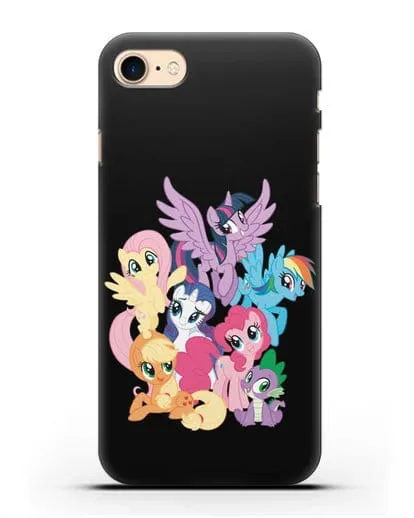 Чехол Мой Маленький Пони Свирепая шестёрка силиконовый для iPhone 7