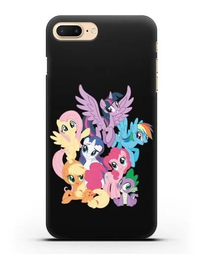 Чехол Мой Маленький Пони Свирепая шестёрка силиконовый для iPhone 8 Plus