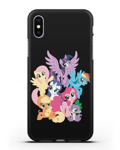 Чехол Мой Маленький Пони Свирепая шестёрка силиконовый для iPhone XS