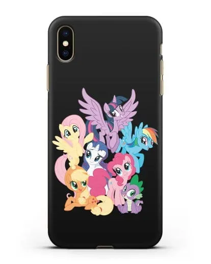Чехол Мой Маленький Пони Свирепая шестёрка силиконовый для iPhone XS Max
