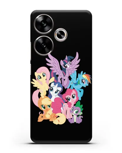 Чехол Мой Маленький Пони Свирепая шестёрка силиконовый для Xiaomi Poco F6