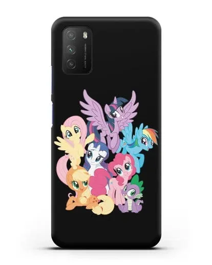 Чехол Мой Маленький Пони Свирепая шестёрка силиконовый для Xiaomi Poco M3