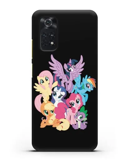 Чехол Мой Маленький Пони Свирепая шестёрка силиконовый для Xiaomi Poco M4 Pro 4G