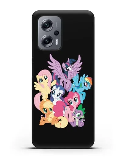 Чехол Мой Маленький Пони Свирепая шестёрка силиконовый для Xiaomi Poco X4 GT