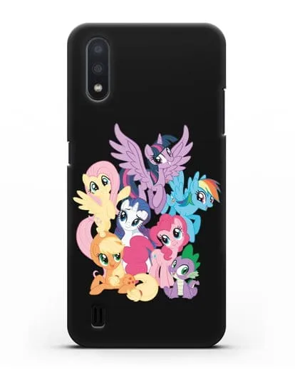 Чехол Мой Маленький Пони Свирепая шестёрка силиконовый для Samsung Galaxy A01 [SM-A015F]