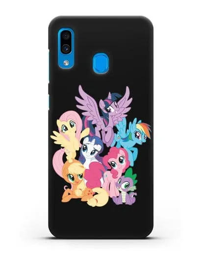 Чехол Мой Маленький Пони Свирепая шестёрка силиконовый для Samsung Galaxy A30 [SM-A305FN]