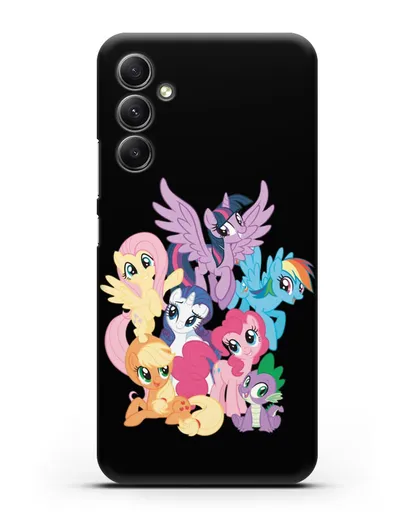 Чехол Мой Маленький Пони Свирепая шестёрка силиконовый для Samsung Galaxy A34 [SM-A346]