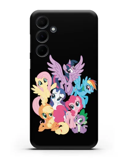 Чехол Мой Маленький Пони Свирепая шестёрка силиконовый для Samsung Galaxy A55 [SM-A556]