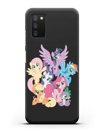 Чехол Мой Маленький Пони Свирепая шестёрка силиконовый для Samsung Galaxy A03S [SM-A037F]