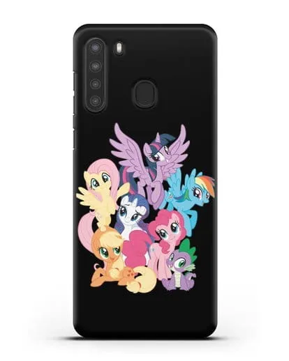 Чехол Мой Маленький Пони Свирепая шестёрка силиконовый для Samsung Galaxy A21 [SM-A215]
