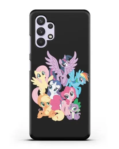 Чехол Мой Маленький Пони Свирепая шестёрка силиконовый для Samsung Galaxy A32 4G [SM-A325F]