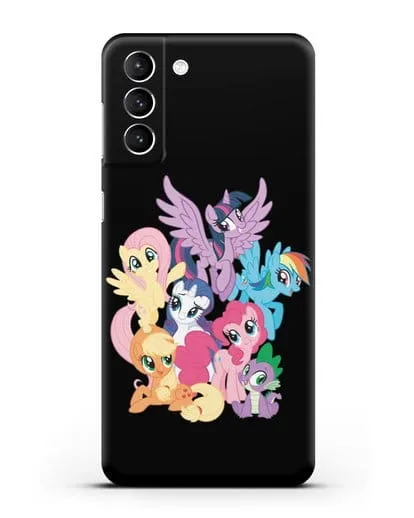 Чехол Мой Маленький Пони Свирепая шестёрка силиконовый для Samsung Galaxy S21 Plus [SM-G996B]