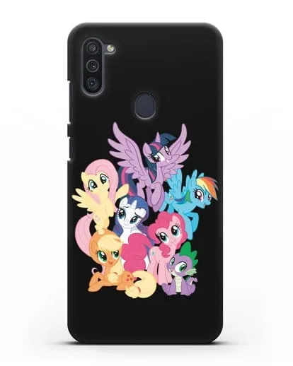 Чехол Мой Маленький Пони Свирепая шестёрка силиконовый для Samsung Galaxy M11 [SM-M115F]