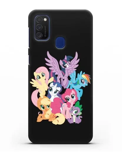 Чехол Мой Маленький Пони Свирепая шестёрка силиконовый для Samsung Galaxy M21 [SM-M215F]