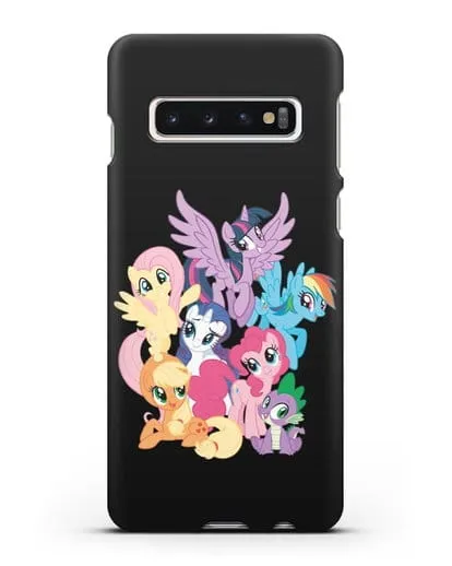 Чехол Мой Маленький Пони Свирепая шестёрка силиконовый для Samsung Galaxy S10 [SM-G973F]