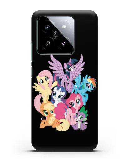 Чехол Мой Маленький Пони Свирепая шестёрка силиконовый для Xiaomi 14