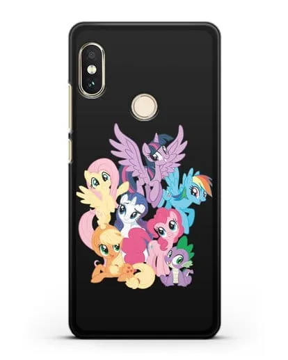 Чехол Мой Маленький Пони Свирепая шестёрка силиконовый для Xiaomi Mi A2 Lite