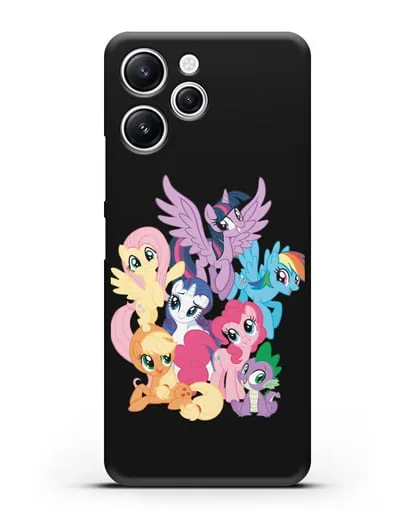 Чехол Мой Маленький Пони Свирепая шестёрка силиконовый для Xiaomi Redmi 12
