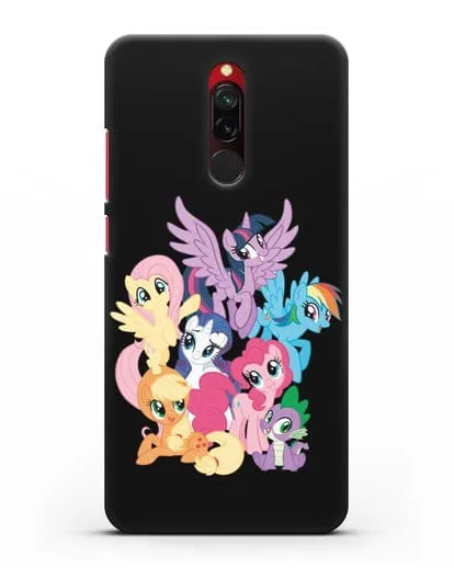 Чехол Мой Маленький Пони Свирепая шестёрка силиконовый для Xiaomi Redmi 8