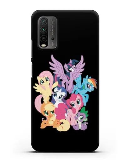 Чехол Мой Маленький Пони Свирепая шестёрка силиконовый для Xiaomi Redmi 9T