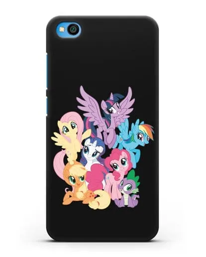 Чехол Мой Маленький Пони Свирепая шестёрка силиконовый для Xiaomi Redmi Go