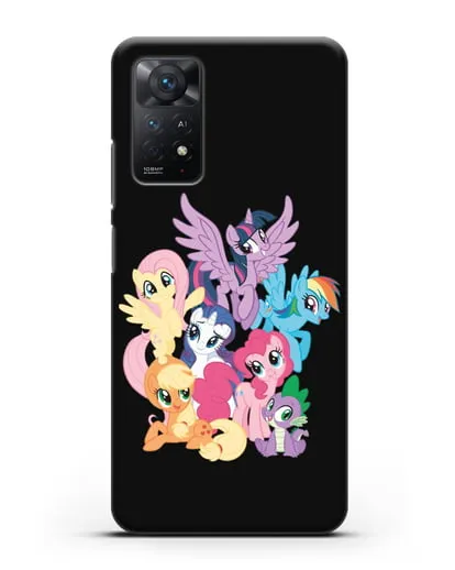 Чехол Мой Маленький Пони Свирепая шестёрка силиконовый для Xiaomi Redmi Note 11 Pro