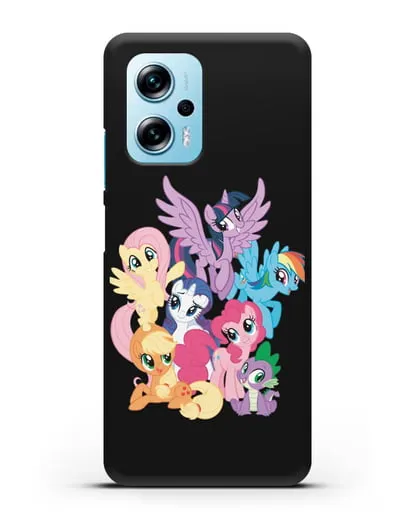 Чехол Мой Маленький Пони Свирепая шестёрка силиконовый для Xiaomi Redmi Note 11T Pro