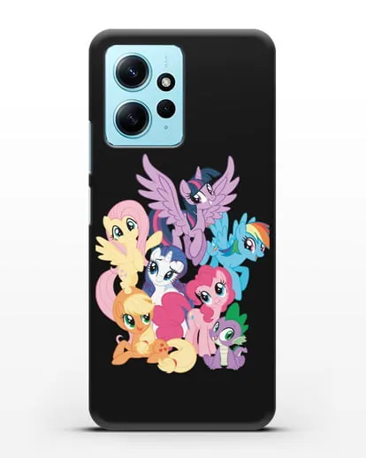 Чехол Мой Маленький Пони Свирепая шестёрка силиконовый для Xiaomi Redmi Note 12 4G