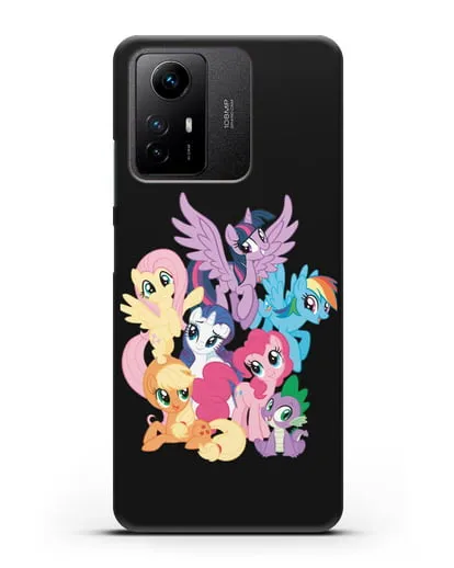 Чехол Мой Маленький Пони Свирепая шестёрка силиконовый для Xiaomi Redmi Note 12S