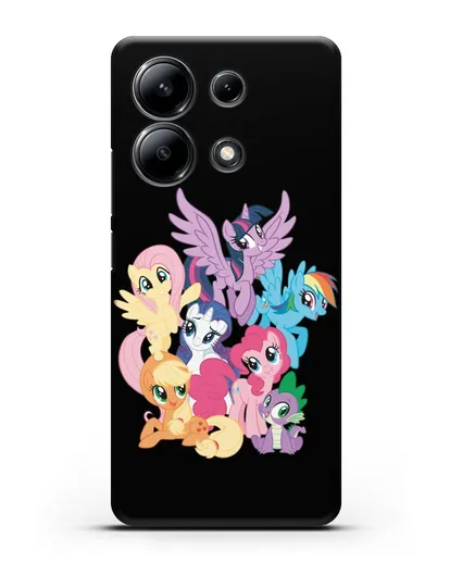 Чехол Мой Маленький Пони Свирепая шестёрка силиконовый для Xiaomi Redmi Note 13 4G