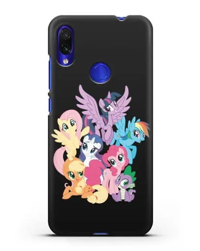 Чехол Мой Маленький Пони Свирепая шестёрка силиконовый для Xiaomi Redmi Note 7