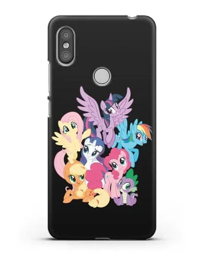 Чехол Мой Маленький Пони Свирепая шестёрка силиконовый для Xiaomi Redmi S2
