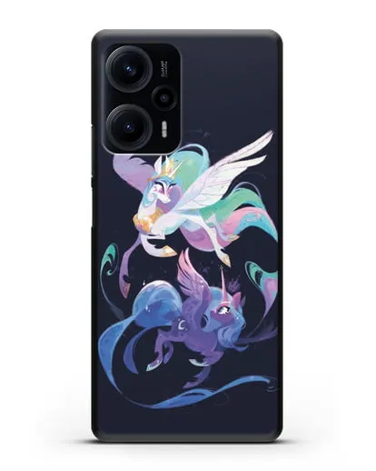 Чехол Май Литл Пони Селестия и Луна силиконовый для Xiaomi Poco F5
