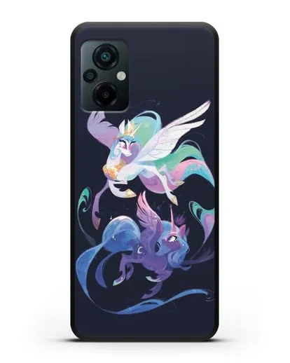 Чехол Май Литл Пони Селестия и Луна силиконовый для Xiaomi Poco M5