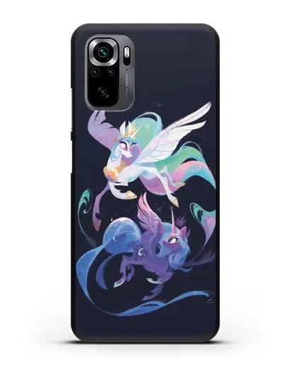 Чехол Май Литл Пони Селестия и Луна силиконовый для Xiaomi Poco M5s