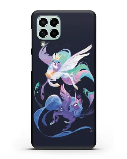 Чехол Май Литл Пони Селестия и Луна силиконовый для Samsung Galaxy M53 [SM-M536]