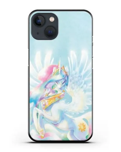 Чехол Май Литл Пони Селестия силиконовый для iPhone 13