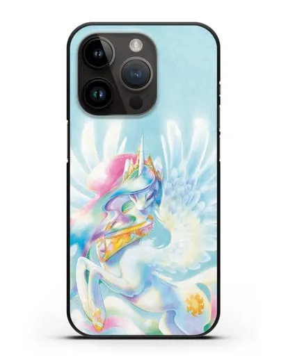 Чехол Май Литл Пони Селестия силиконовый для iPhone 14 Pro