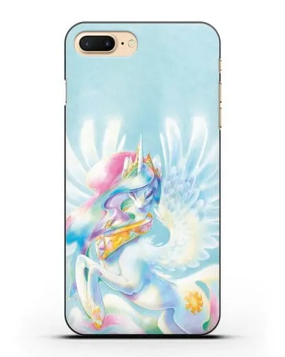 Чехол Май Литл Пони Селестия силиконовый для iPhone 8 Plus
