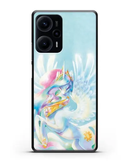 Чехол Май Литл Пони Селестия силиконовый для Xiaomi Poco F5