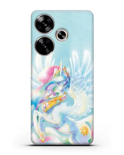 Чехол Май Литл Пони Селестия силиконовый для Xiaomi Poco F6