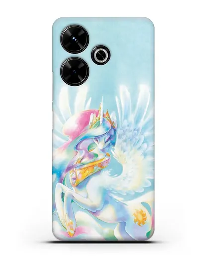 Чехол Май Литл Пони Селестия силиконовый для Xiaomi Poco M6