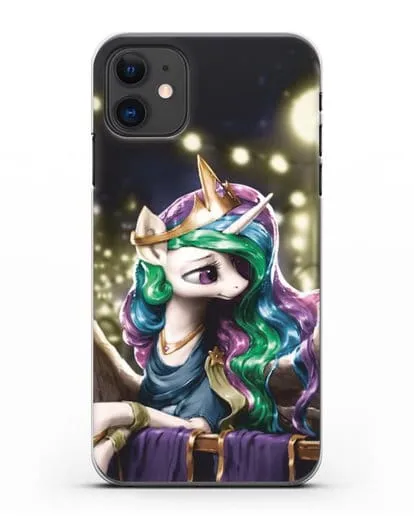 Чехол Май Литл Пони Принцесса Селестия силиконовый для iPhone 11