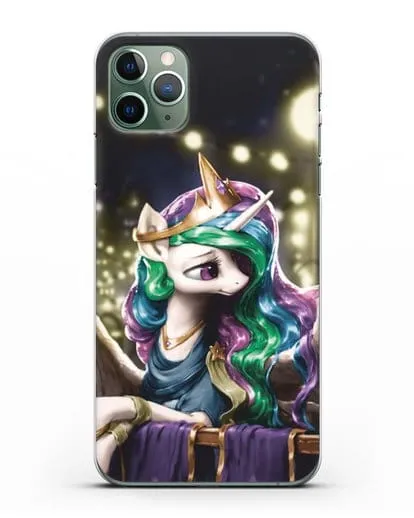 Чехол Май Литл Пони Принцесса Селестия силиконовый для iPhone 11 Pro