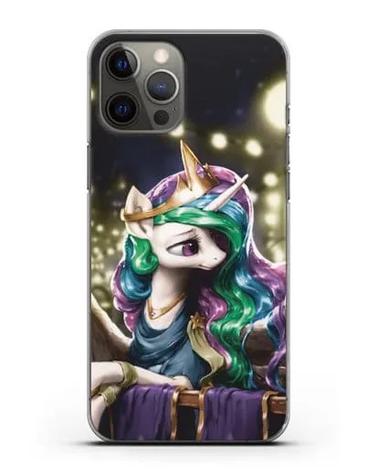 Чехол Май Литл Пони Принцесса Селестия силиконовый для iPhone 12 Pro Max