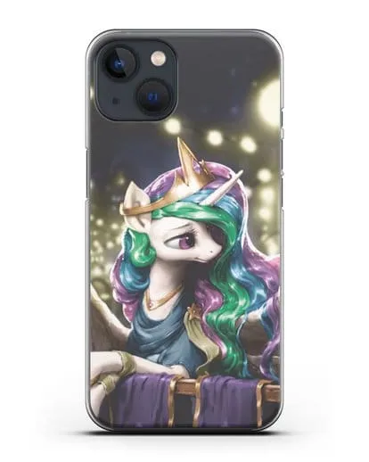 Чехол Май Литл Пони Принцесса Селестия силиконовый для iPhone 13