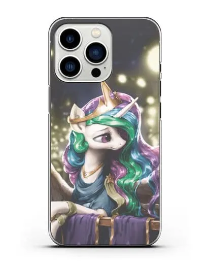 Чехол Май Литл Пони Принцесса Селестия силиконовый для iPhone 13 Pro