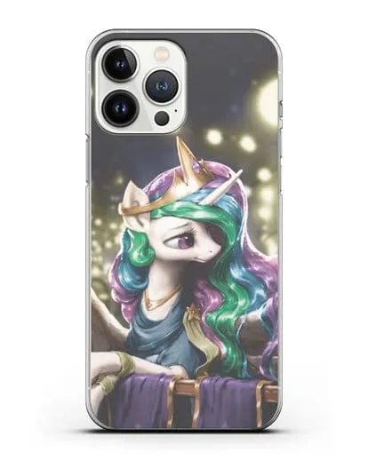 Чехол Май Литл Пони Принцесса Селестия силиконовый для iPhone 13 Pro Max