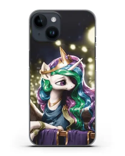 Чехол Май Литл Пони Принцесса Селестия силиконовый для iPhone 14