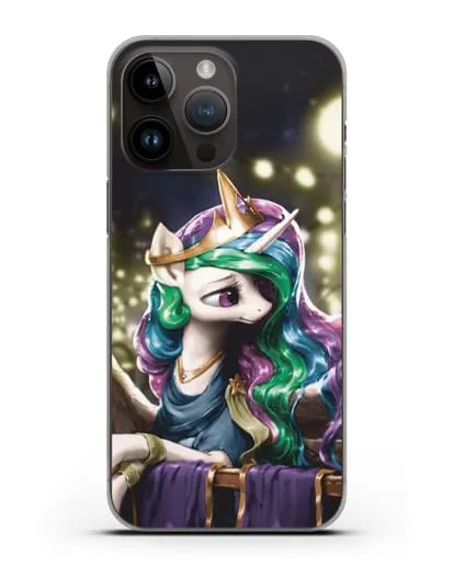 Чехол Май Литл Пони Принцесса Селестия силиконовый для iPhone 14 Pro Max